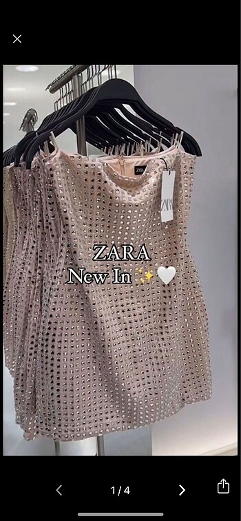 zara payetli elbise