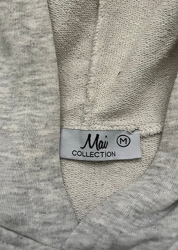 Sweatshirt oversize kadın kapusonlu gri - Görsel 3