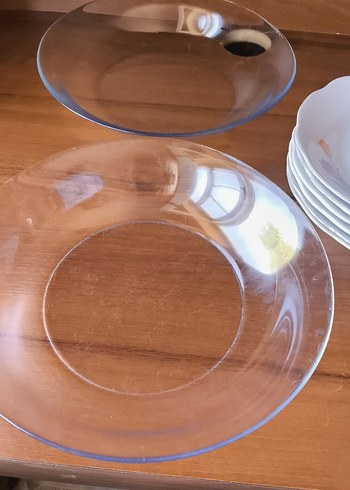 Lucky Baby Beyaz Porselen 6'lı yemek tabağı ve 2 adet makarna salata tabağı