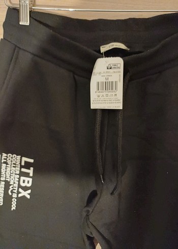 Siyah Erkek Spor Bol Kesim Eşofman - Görsel 3