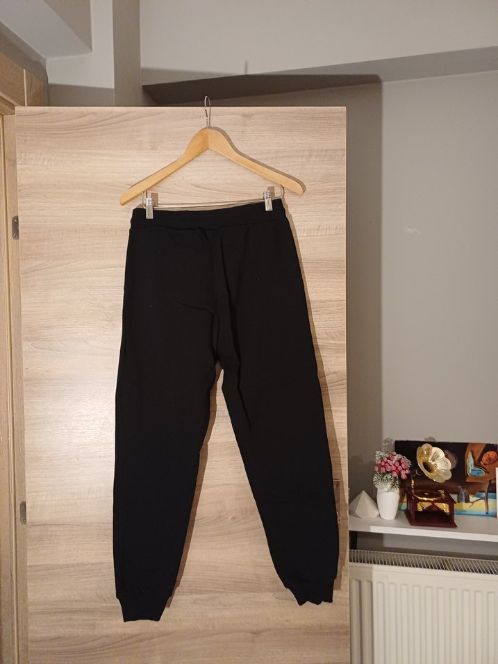 Siyah Erkek Spor Bol Kesim Eşofman - Görsel 4