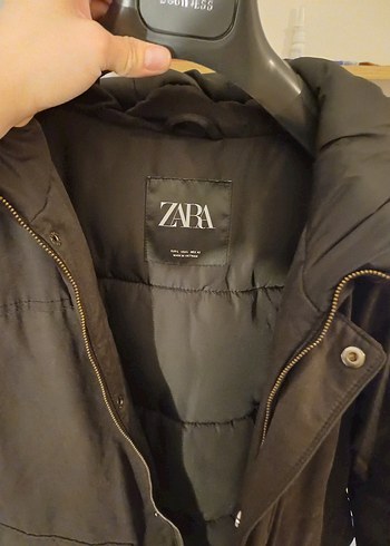 Siyah Kadın Kapüşonlu Kaban - Görsel 7