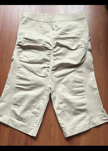 Bej Mini Hamile Şortu - Görsel 2