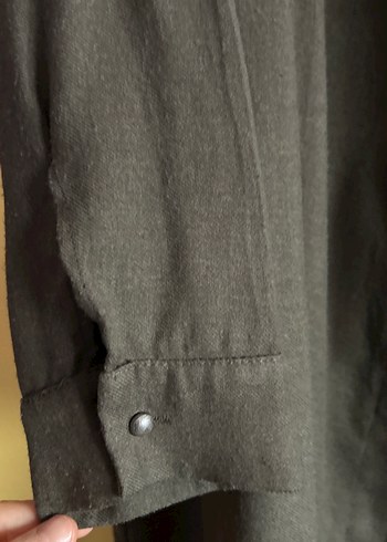 Kemerli Kadın Haki Süet Tunik - Görsel 4