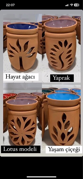 İki adet buhurdanlık
