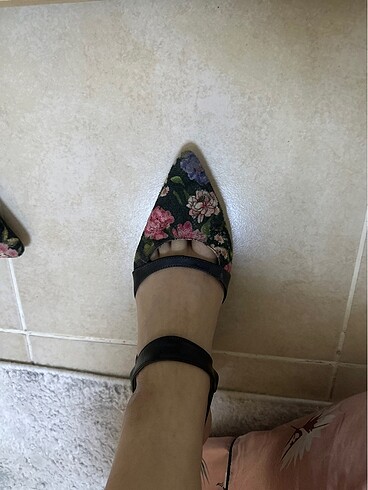 38 Beden Kadın kısa topuk stiletto