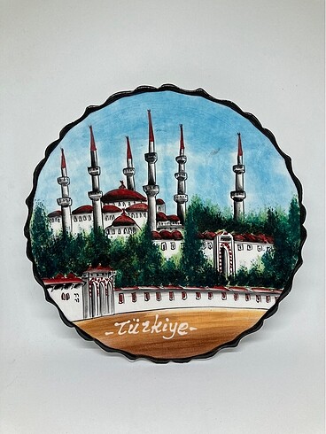 Çinili Cami Desenli Tabak