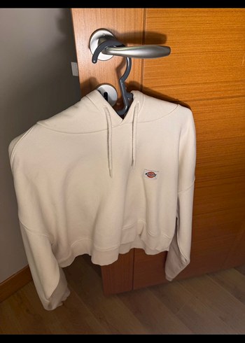 Beyaz Kapüşonlu Kadın Sweatshirt