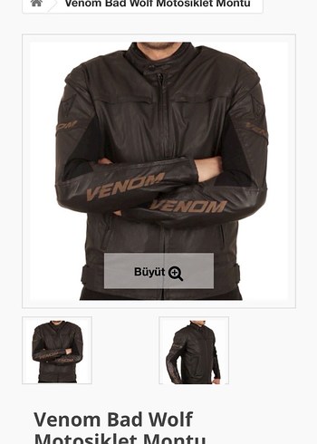 VENOM M BEDEN TEMİZ MOTORCU MONTU - Görsel 5