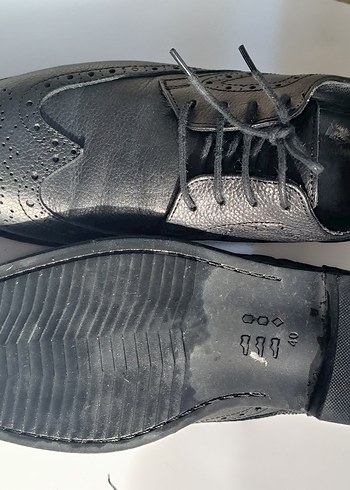 Klasik Siyah Deri Erkek Ayakkabı - Görsel 3