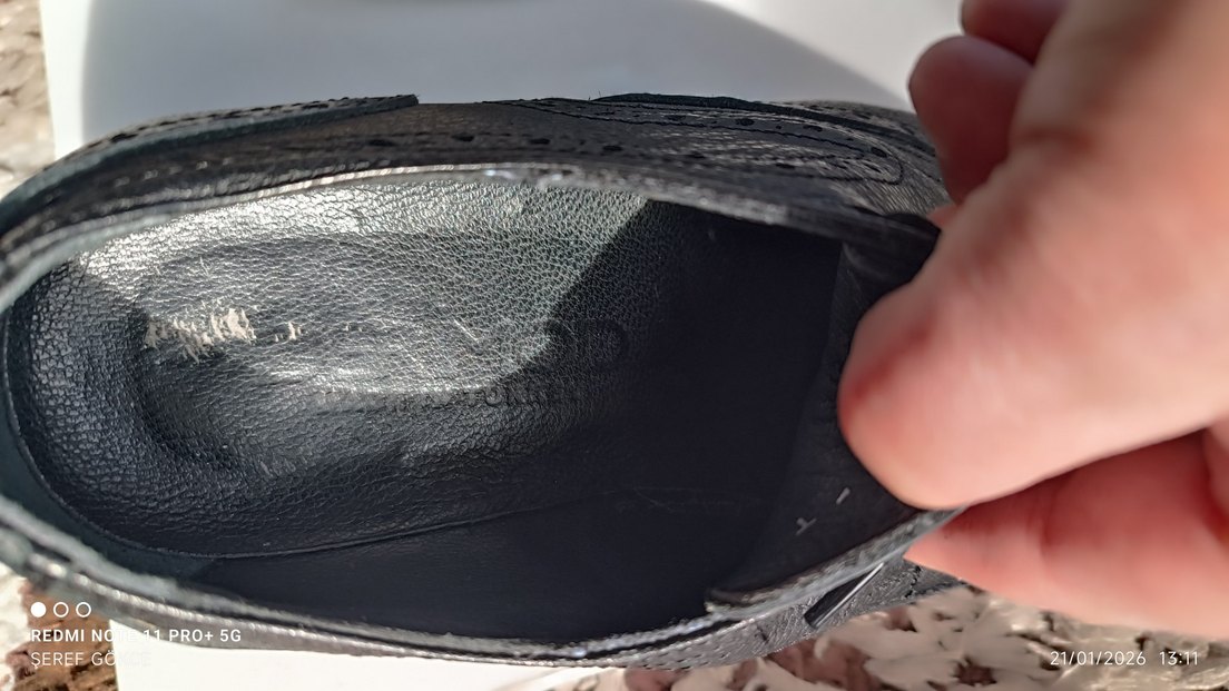 Klasik Siyah Deri Erkek Ayakkabı - Görsel 4