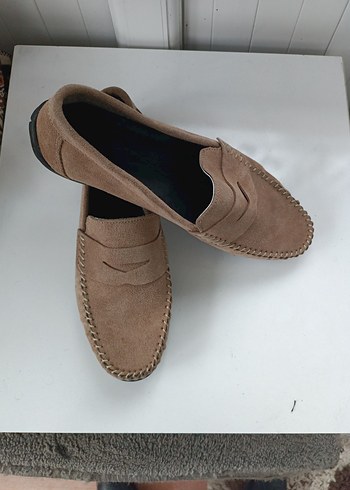 Bej Süet Erkek Loafer Ayakkabı - Görsel 2