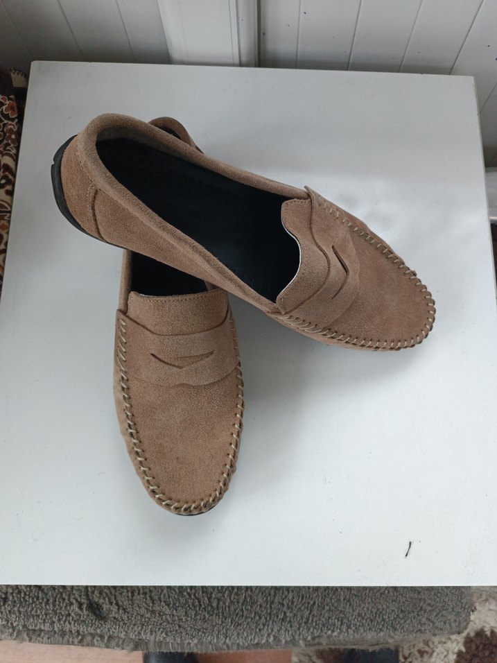 Bej Süet Erkek Loafer Ayakkabı - Görsel 2