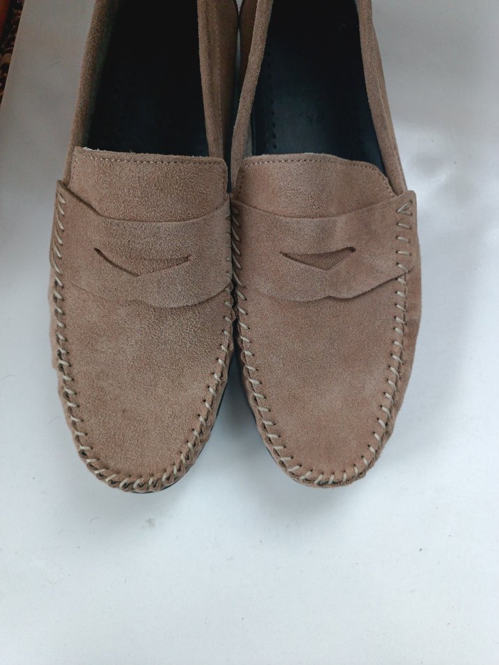 Bej Süet Erkek Loafer Ayakkabı - Görsel 4