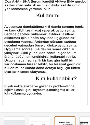Diğer Aha bha serum