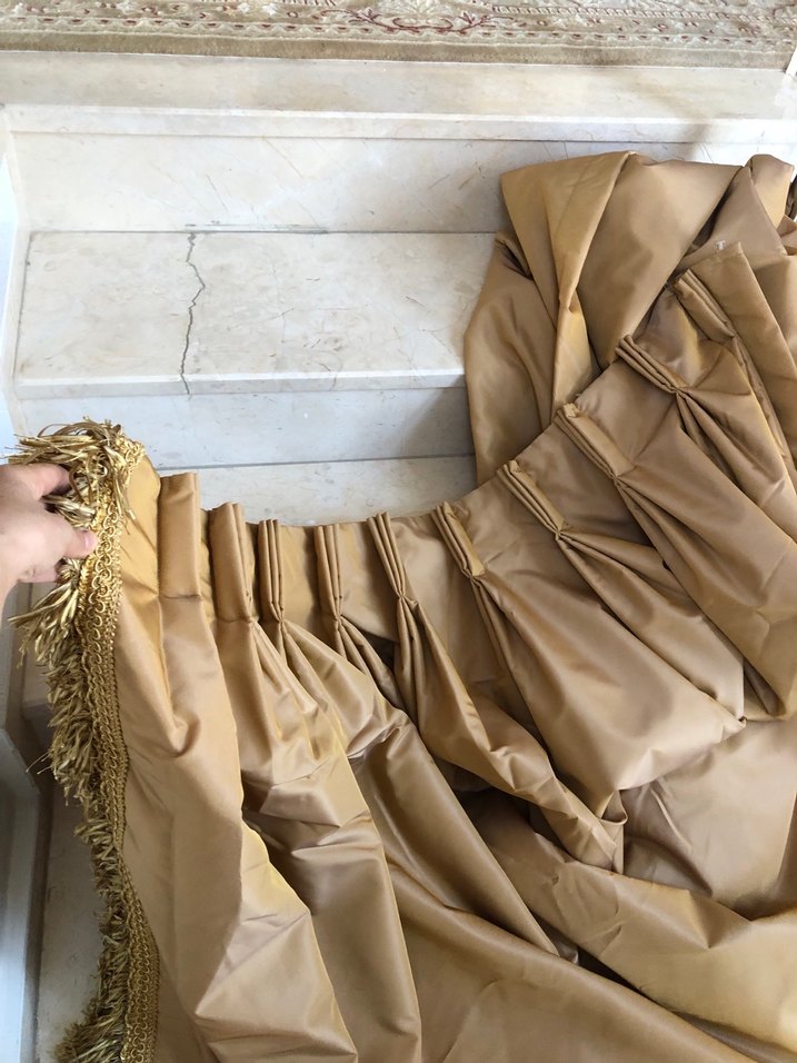 Parlak Bej Düz Konvansiyonel Perde - Görsel 3