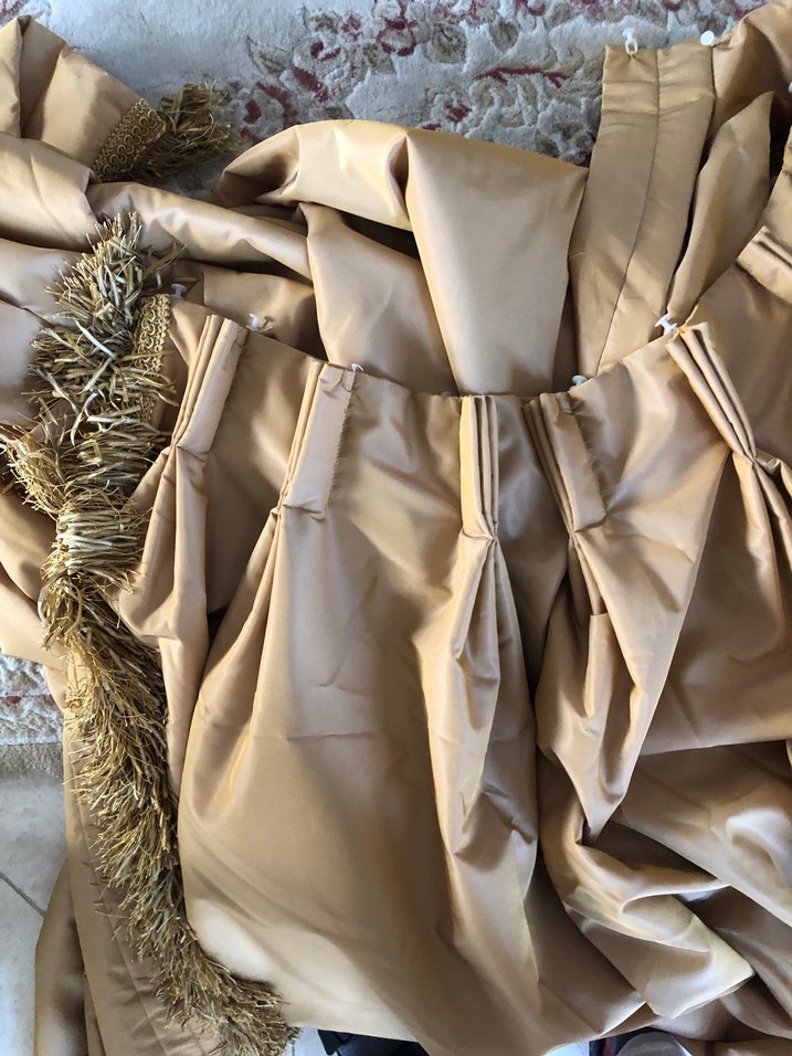 Parlak Bej Düz Konvansiyonel Perde - Görsel 4