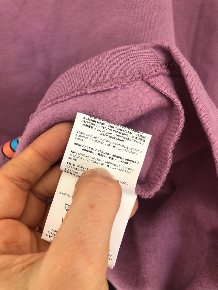 Pembe Uzun Kollu Baskılı Kız Sweatshirt — görsel 7/7