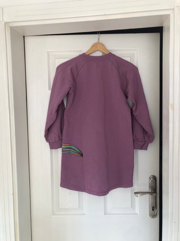 Pembe Uzun Kollu Baskılı Kız Sweatshirt — görsel 5/7