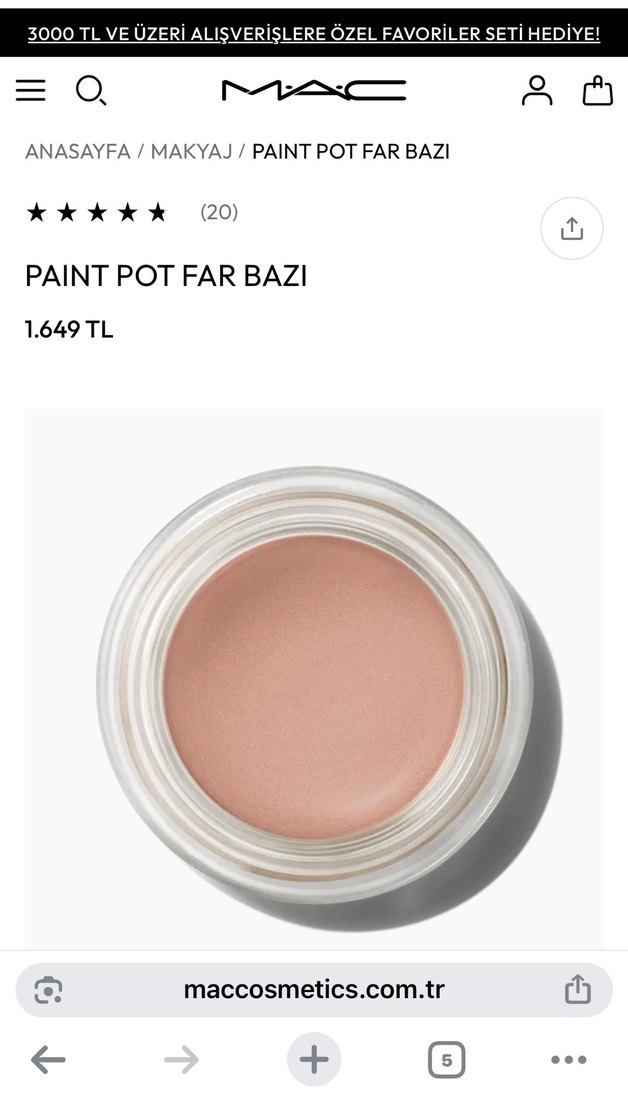 MAC Açık Bej Renkli far bazı - Görsel 2