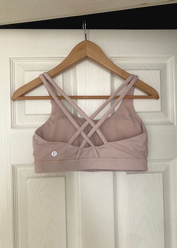 Lululemon Pembe V Yaka Strappy Spor Sütyeni - Görsel 5