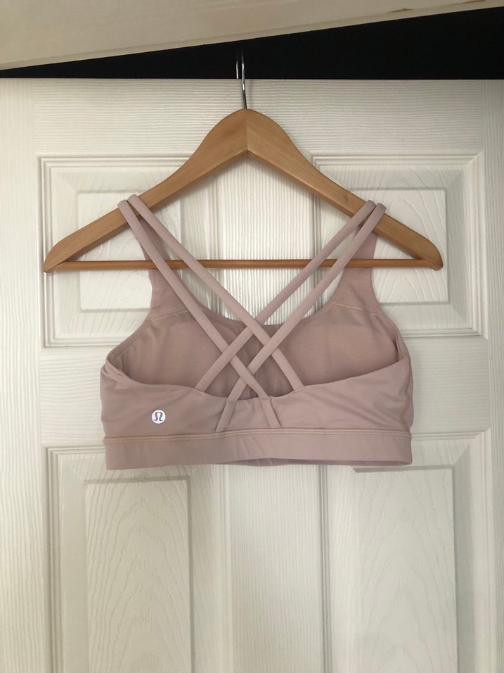 Lululemon Pembe V Yaka Strappy Spor Sütyeni - Görsel 5