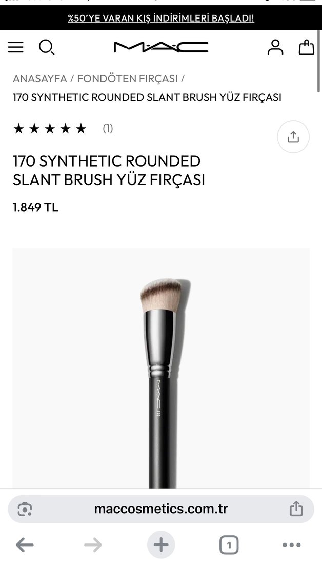 MAC Koyu Bej Makyaj Fırçası - Görsel 5