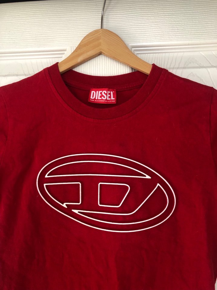 Kadın Kırmızı Kısa Kollu Baskılı Tişört - Görsel 3