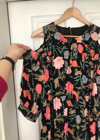 Çiçek Desenli Mini Bohem Elbise - Görsel 3