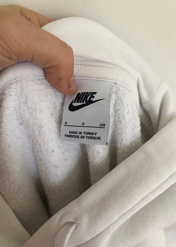Nike Beyaz Rahat Kesim Sweatshirt - Görsel 5