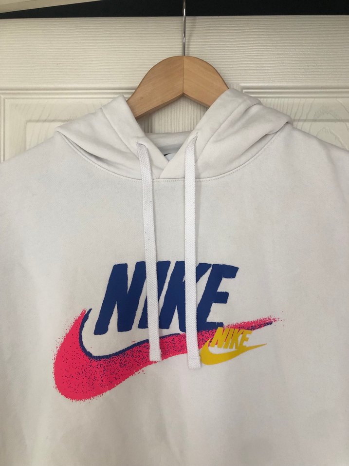 Nike Beyaz Rahat Kesim Sweatshirt - Görsel 3