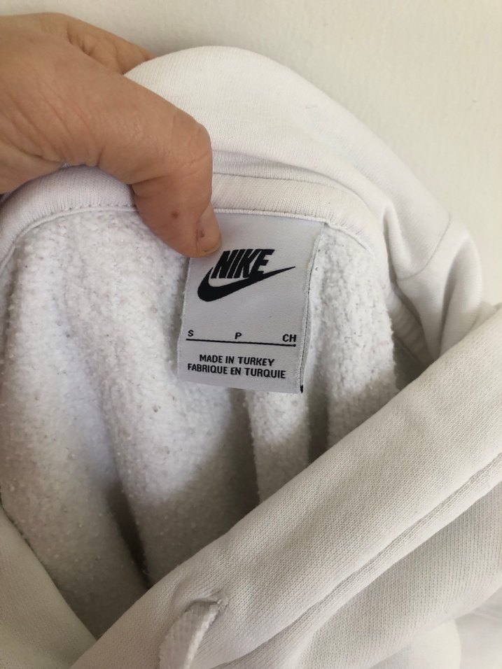 Nike Beyaz Rahat Kesim Sweatshirt - Görsel 5