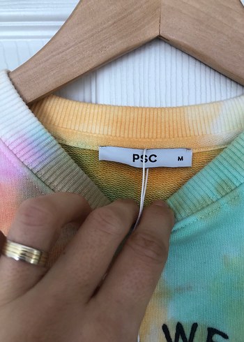 Kadın Çok Renkli Batik Desenli Salaş Sweatshirt - Görsel 4