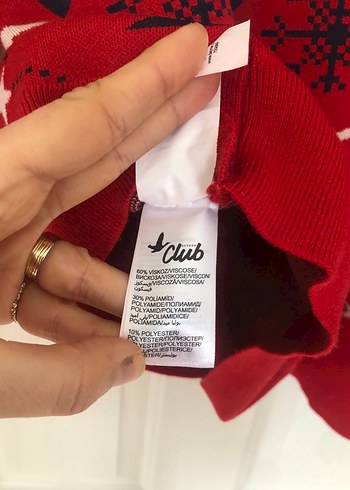 Desenli Örgü Kazak - Görsel 6