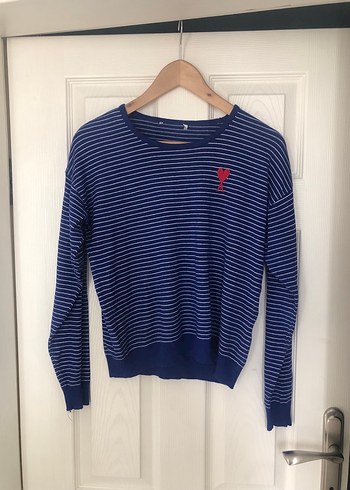 Kadın Gri Yuvarlak Yaka Örgü Yün Kazak - Görsel 2