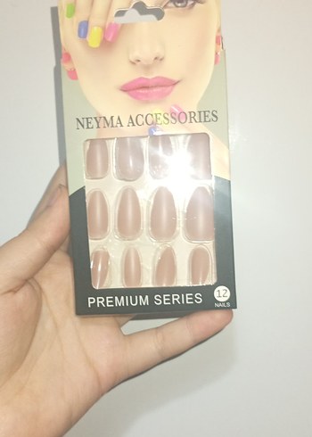 Diğer Bej Pastel Takma Tırnak - Neyma Accessories