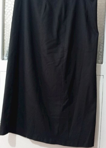 LC Waikiki Siyah Drapeli Kadın Uzun Etek38 48 bedenler