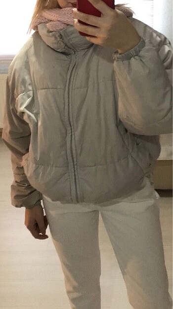 m Beden beyaz Renk Pull bear mont