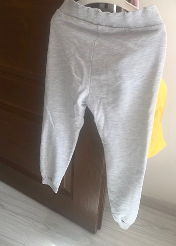 Gri Kız Çocuk Rahat Kesim Eşofman Altı - Görsel 2