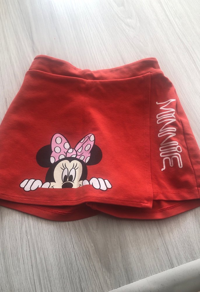 Kırmızı Mini şort etek - Görsel 2