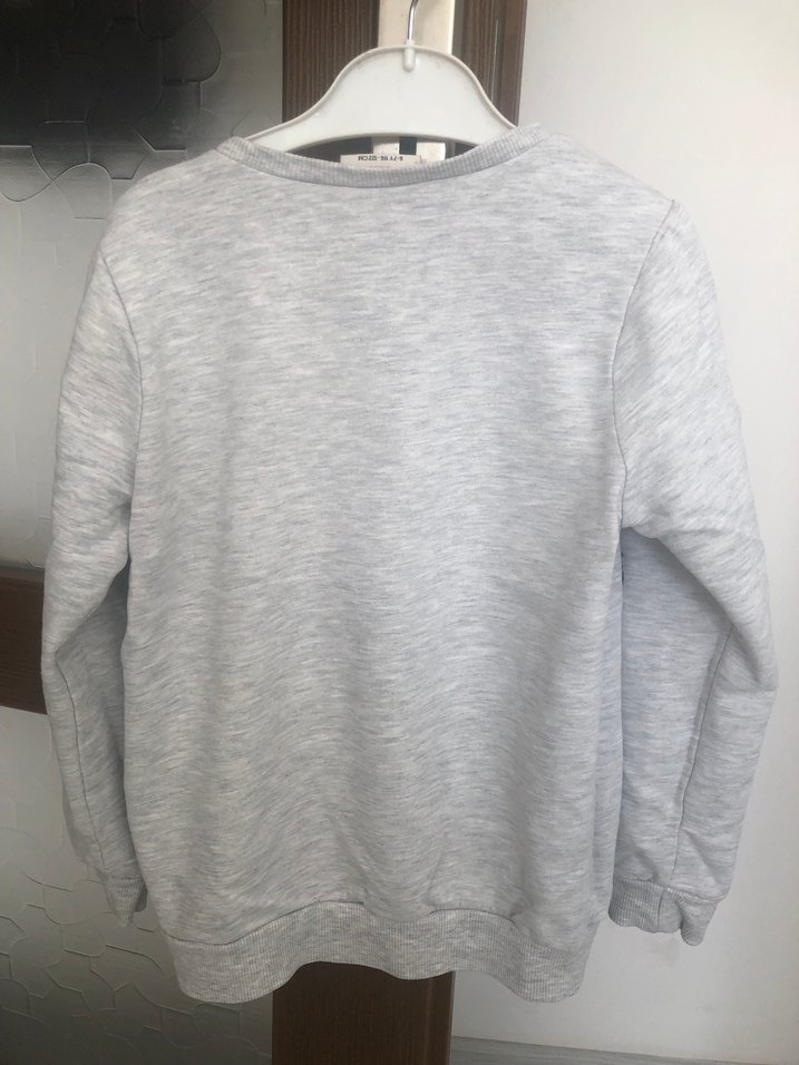 Gri çocuk Sweatshirt Uzun Kollu - Görsel 2