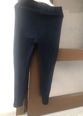 Lacivert çocuk penye tayt - Görsel 2