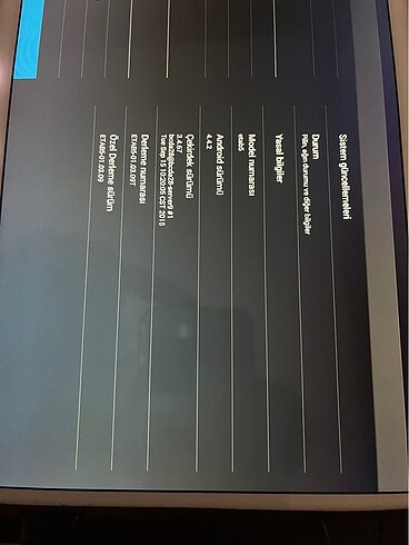  Beden General Mobile Tablet Etab 5 iPad