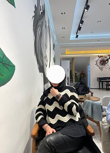 m Beden çeşitli Renk Kazak siyah beyaz deri pantolon
