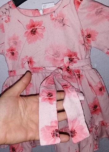 18-24 Ay Beden çeşitli Renk çiçekli elbise