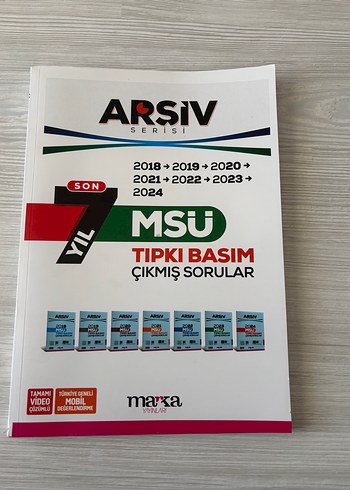 2024 MSÜ 7 Yıllık Çıkmış Sorular Kitabı