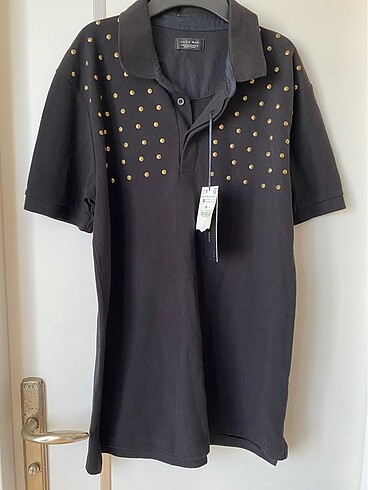 Zara Zara erkek polo yaka metal detaylı M beden sıfır