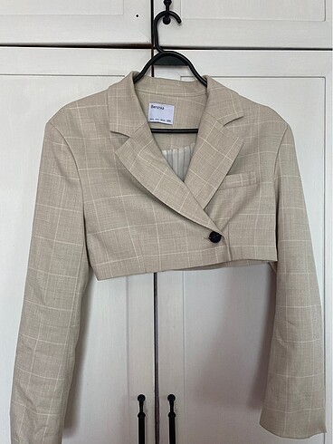 Bershka Bershka crop blazer ceket