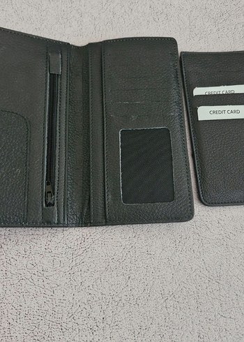 Siyah Deri Erkek Cüzdan ve Kartlık HALK BANK - Görsel 2