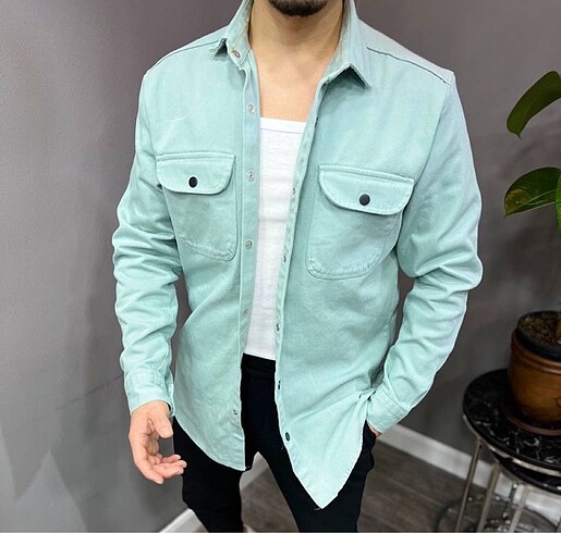Zara m beden sıfır ayarında spor kalın gömlek